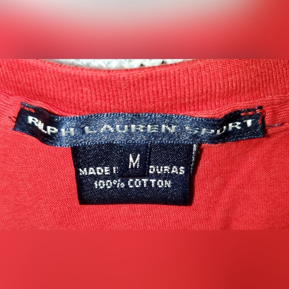 2 Vintage (90s) Ralph Lauren Sport V Neck Tees - Picture 7 of 9